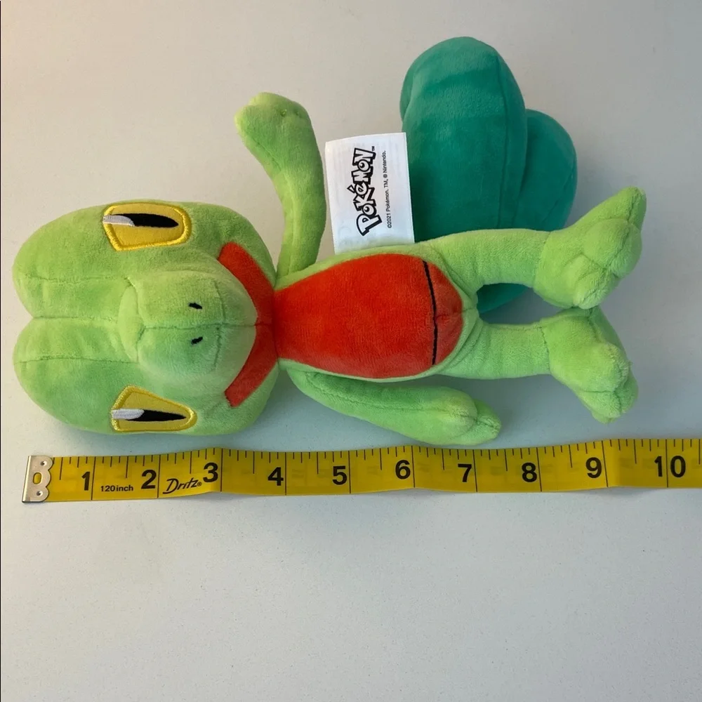 Pokemon Treecko Plush Toy - Green and Red Accents